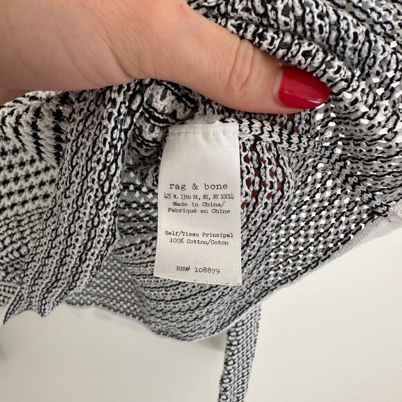 Rag & Bone Quinn Striped Knit Cold Shoulder Sweater - Picture 6 of 8